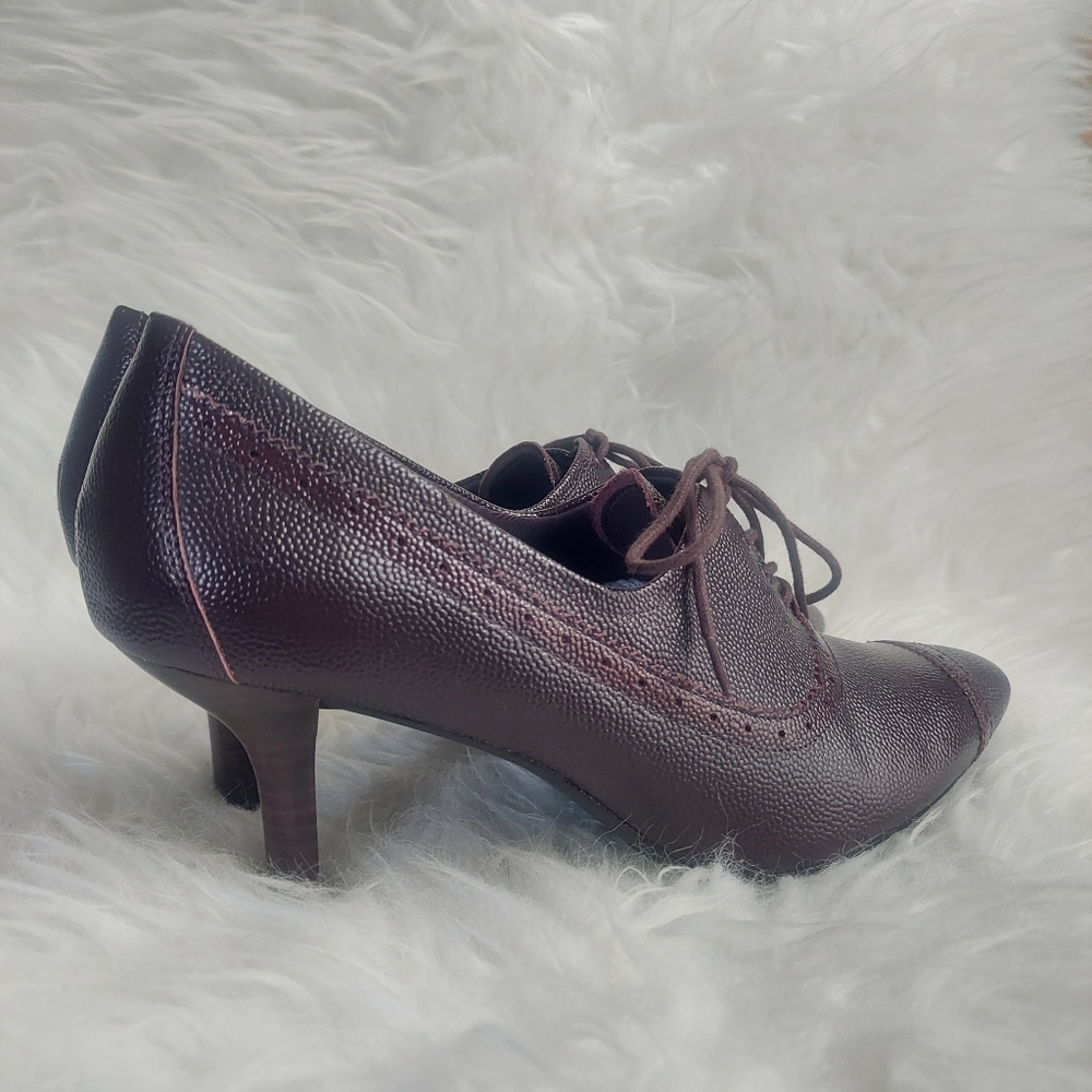 Rockport Lianna Brouge Oxford Leather Shoes Size 9.5 - Picture 4 of 11